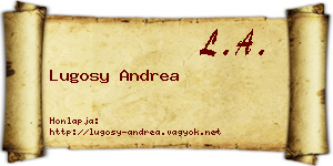 Lugosy Andrea névjegykártya